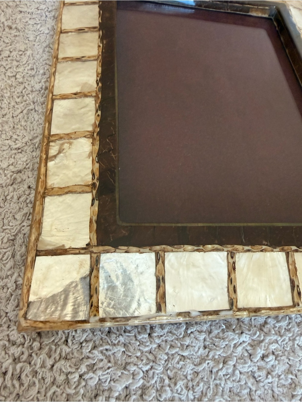 🐚 5 x 7 Coastal Shell Luxe Mosaic 
Photo Frame 🐚